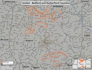 Bedford-Rutherford Counties Grant Zones
